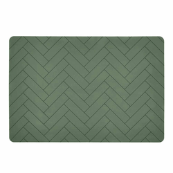 Zelena silikonska preproga Södahl Tiles, 33 x 48 cm