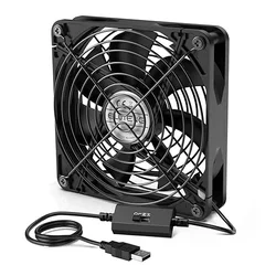 ELUTENG – USB ventilator 140 mm, 5 V, 3 hitrosti