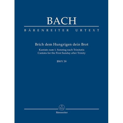 BACH J.S.:CANTATA FOR FIRST SUNDAY AFTER TRINITY BWV 39,SCORE