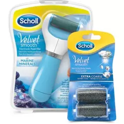 Scholl set električni brusilnik za pete Velvet Smooth + 2 nastavka