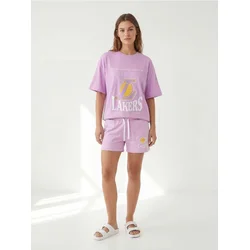 Sinsay - Sportske kratke pantalone NBA - lavanda