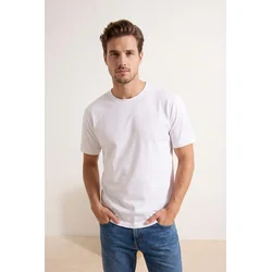 Trendyol Muška majica Tmnss26Ts00022, Bela