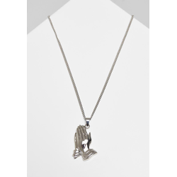 Pray Hands Necklace - Silver Color