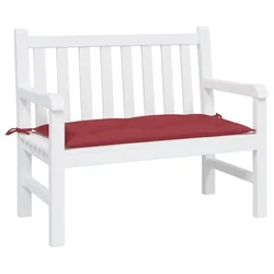 Jastuk za vrtnu klupu boja vina 100 x 50 x 7 cm tkanina Oxford