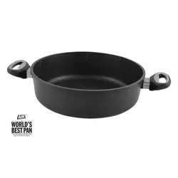 Deep frying pan, aluminium, 28 cm, height 8 cm, induction - AMT Gastro