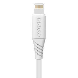 DUDAO L2L kabel USB/Lightning 5A 2m, belo
