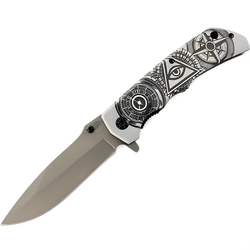 Vanjski sklopivi nož YC-39076 - Tip1 / Siva / Crna KP39076