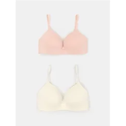 Sinsay - Postavljeni grudnjaci bez žica 2 pack - belo