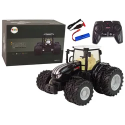 Daljinsko voden R/C traktor črne barve 2.4G kovinski
