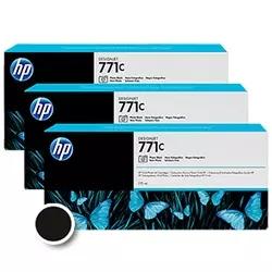 B6Y37A - HP 3-pack Cartridge No.771, Photo Black, 775ml