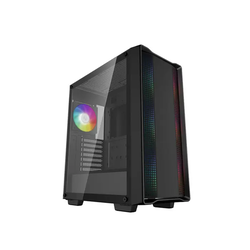 DeepCool CC560 ARGB V2 Kuciste E-ATX, 4xARGB-120mm, Kaljena staklena strana,USB-3.0