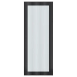HEJSTA Staklena vrata, boja antracita/rebrasto staklo, 40x100 cm