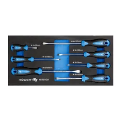Hogert organizator eva set odvijača ravnih 7 kom ( HT7G132 )