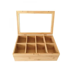 KINGHOFF Kutija za čaj od bambusa 30x19.9x9.5cm