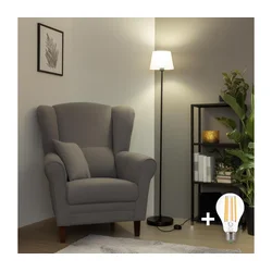Brilagi - LED stojeća lampa CERIA 1xE27/40W/230V prečnik 20,5 cm bela/crna