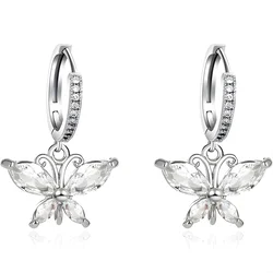 Uhani Zircon Butterfly - Srebrni KP38996