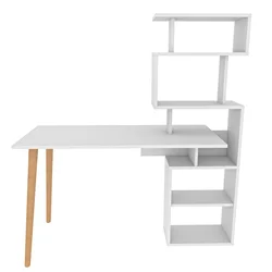 Hanah Home Vina White Radni sto 133x55x146.4cm, Bela