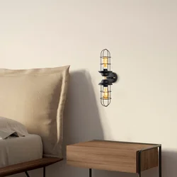 Opviq Zidna lampa 2 x E27 Socket, Crno-Zlatna