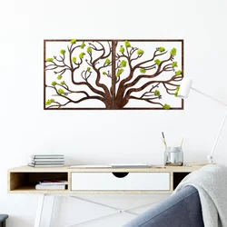 Atelier Del Sofa Zidna dekoracija Tree 1, 90x1x44 cm, Smeđe boje