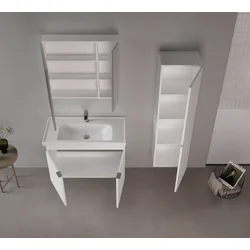 HANAH HOME Kupatilski ormarić sa umivaonikom i ogledalom (2 komada) Desna 90 950