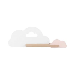LED Dečija zidna svetiljka sa policom CLOUD LED/5W/230V bela/ružičasta