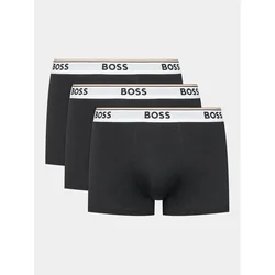3PACK moških boksaric Hugo Boss črne barve