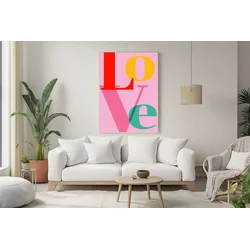 Wallity Dekorativna uramljena slika, 50x70cm, Šarena