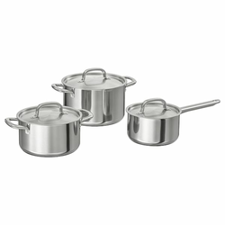 IKEA 365+ Set za kuvanje, 6 del., nerđajući čelik