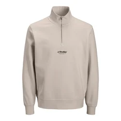 JACK & JONES Majica JJESoho greige/črna