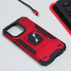 TERACELL Torbica Hard Border Ring za iPhone 14 Pro 6.1 crvena