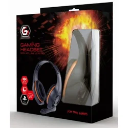 GHS-05-O Gembird Stereo gejmerske slusalice sa mikrofonom+volume kontrolom 3.5mm ORANGE