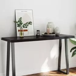 Stolna ploča tamnosmeđa 140x50x(2-6) cm obrađena hrastovina