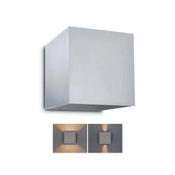 Brilagi - LED spoljašnja zidna svetiljka CUBE LED/6W/230V siva IP54