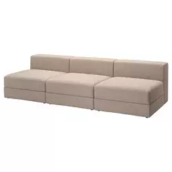 JÄTTEBO Modularna sofa s 4,5 sedišta, Samsala sivo-bež