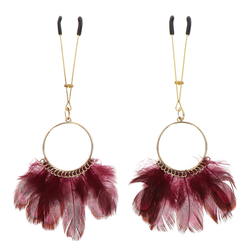 Taboom Tweezers With Feathers Gold