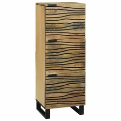 Vidaxl Visoki regal Rjava 40 x 33 x 110 cm trden mangov les