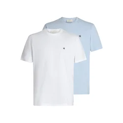 Calvin Klein Jeans Majica CLASSIC nebeško modra/bela