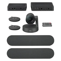 LOGITECH Webcam rally plus ultra HD video conferencing siva