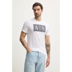 ARMANI EXCHANGE Majica  črna / bela