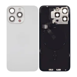 Steklo zadnjega ohišja za iPhone 15 Pro Max, White Titanium, Pulled A