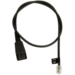 JABRA QD Cord to RJ10, straight, 0,5 meters, e.g. for Lucent Callmaster V, VI, Cisco 79xx and PLX A22
