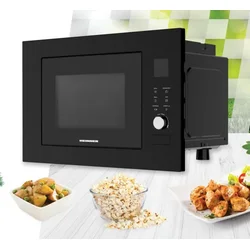 Heinner Ugradna mikrotalasna HMW-BI2360BK, 23l, 800W, 100W, Grill, Crna