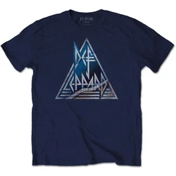 Def Leppard Majica Unisex majica Triangle Logo Navy M