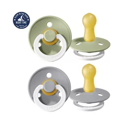 BIBS Cucle, Svetleće, 6-18m, 2 komada, Sage night & Cloud night