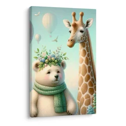 Slika živali z baloni - 60x90
