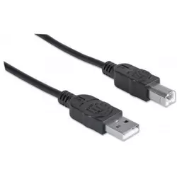 MH kabl USB 2.0, A-MuškiB-Muški, 3m, crni