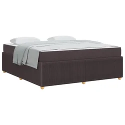 Vidaxl Konstrukcija postelje Temno rjava 180 x 200 cm blago
