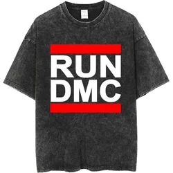 Run DMC Logo (Wash Collection) Black M Majica