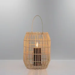 Opviq Svećnjak 1023, Hrast i bambus, 23x30 cm