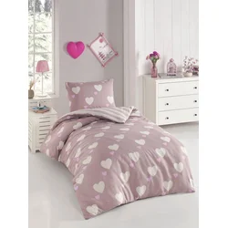 Lessentiel Maison Posteljina, 140x200cm, Herz Dusty Rose